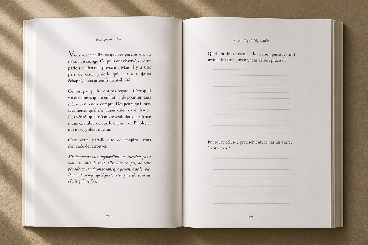 Pages écrites pour votre enfant devenu grand, 270 et 271