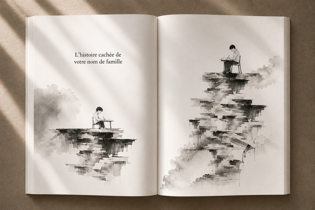 Ouverture du chapitre sur votre nom de famille