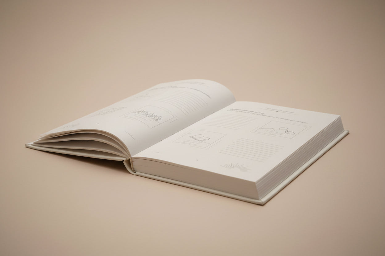 Pages intérieures journal guidé Pour que tu saches - livre de famille haut de gamme